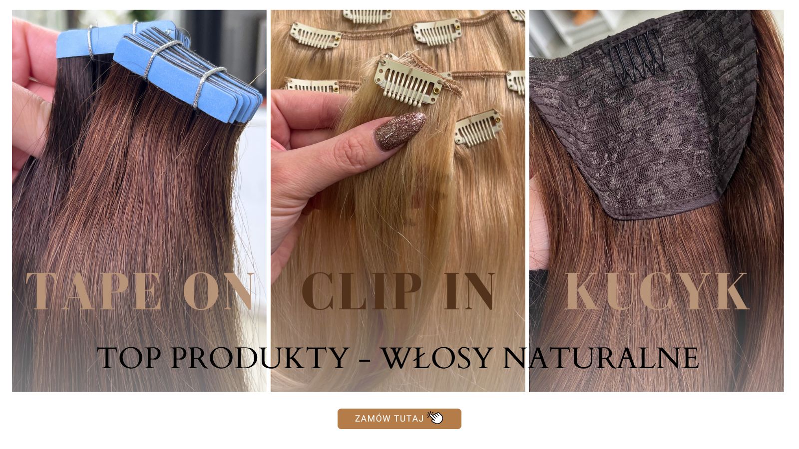 TOP PRODUKTY- WŁOSY NATURALNE